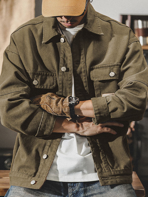 Men's American Vintage-Inspired Cargo Jacket