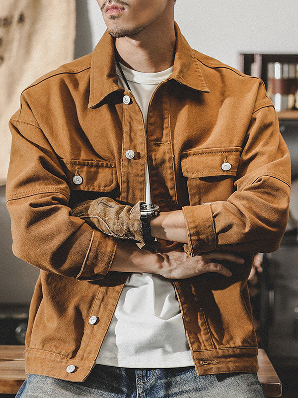 Men's American Vintage-Inspired Cargo Jacket