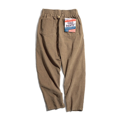 Pantalones anchos de pana para hombre