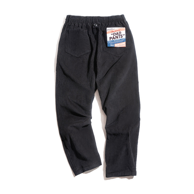 Pantalones anchos de pana para hombre