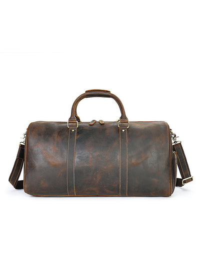 Premium Crazy Horse Leather Duffle Bag