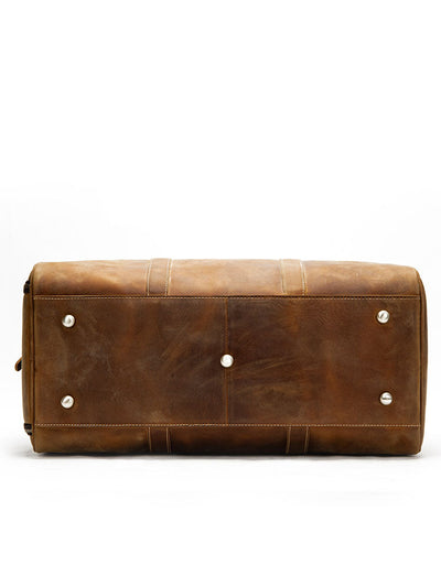 Premium Crazy Horse Leather Duffle Bag