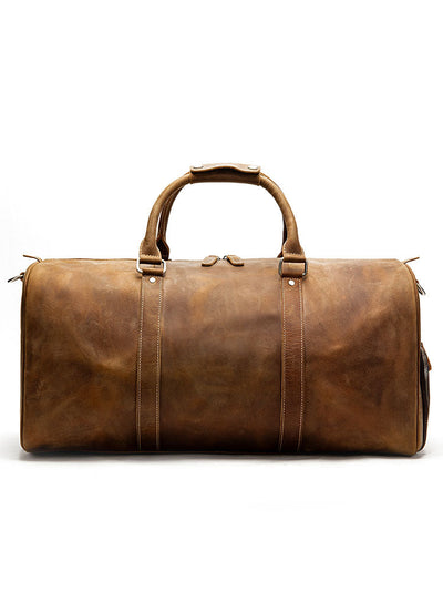 Premium Crazy Horse Leather Duffle Bag