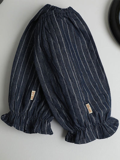 Detachable Hand Towel Striped Apron