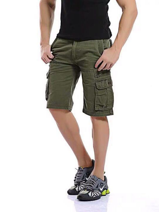 Pantalones cortos cargo de entrenamiento para exteriores para hombre
