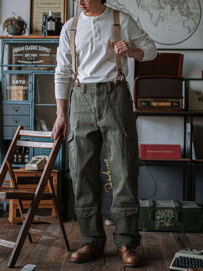 Pantalones resistentes de granito de 21.5 oz