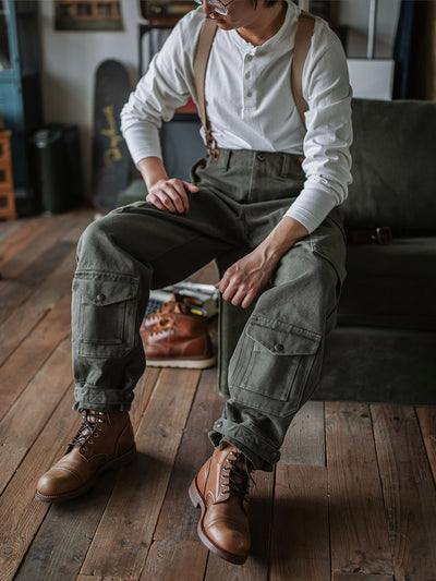 Pantalones resistentes de granito de 21.5 oz
