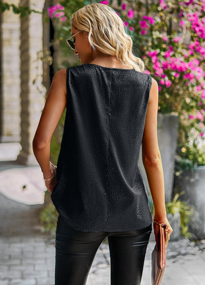 Cowl Neck Sleeveless Top