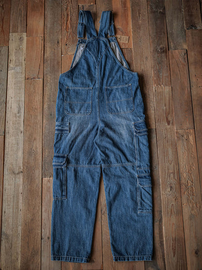 Mono cargo de mezclilla para hombre