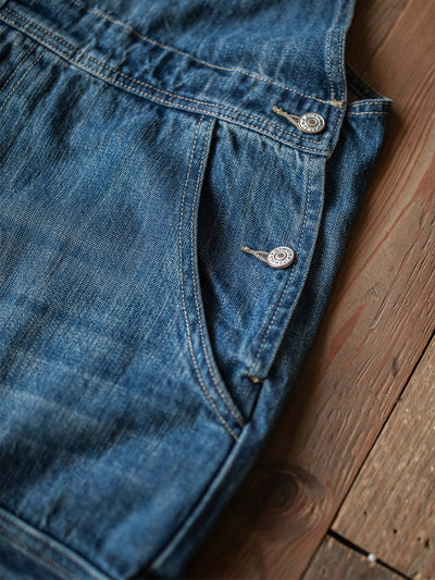 Mono cargo de mezclilla para hombre