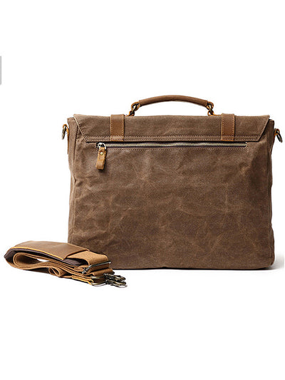 Canvas Shoulder Crossbody Bag Briefcase Laptop Bag