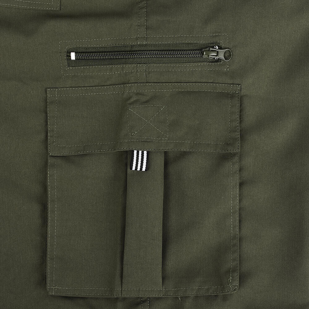 Shorts cargo elásticos y cómodos con múltiples bolsillos para hombre