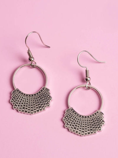 Aretes colgantes de collar RBG Dissent