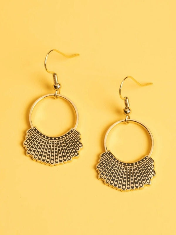 Aretes colgantes de collar RBG Dissent