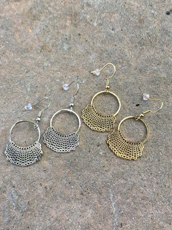 Aretes colgantes de collar RBG Dissent